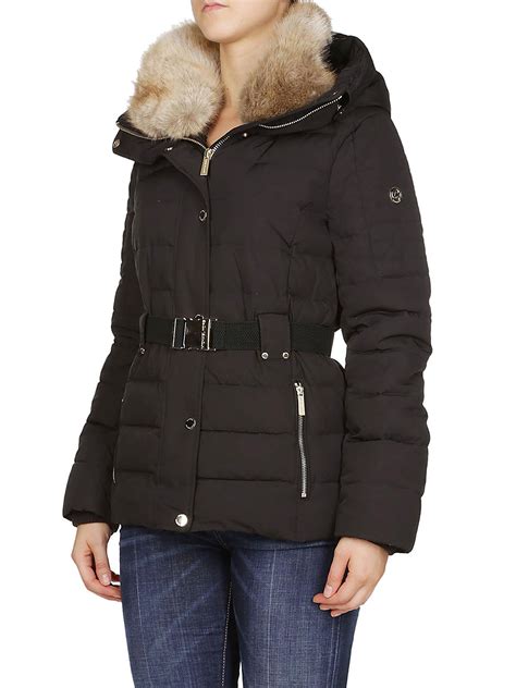 michael kors puffer jacket with fur hood